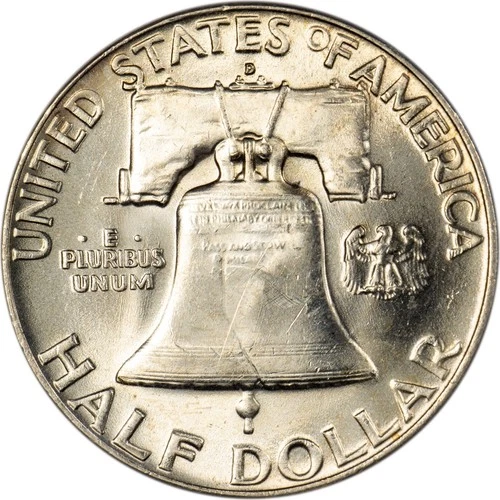 1954-D Franklin Half Dollar - FBL - Lightly Toned - CH BU!