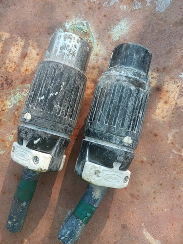 Used Hubbell HBL3763C Locking Plug, 50 amp, 250VDC/600VAC, 2 P, 3 W Male/female