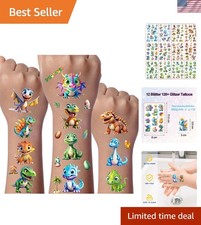 Kids Dinosaur Tattoo Set - 200 Fun Stickers for Parties  School Rewards