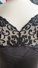NWOT La Perla Malizia Black Satin Slip Nightgown Dress Lingerie Sz 36 Never Worn