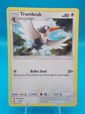 Trumbeak 4/30 SM Trainer Kit: Lycanroc & Alolan Raichu Pokémon TCG Regular NM/M