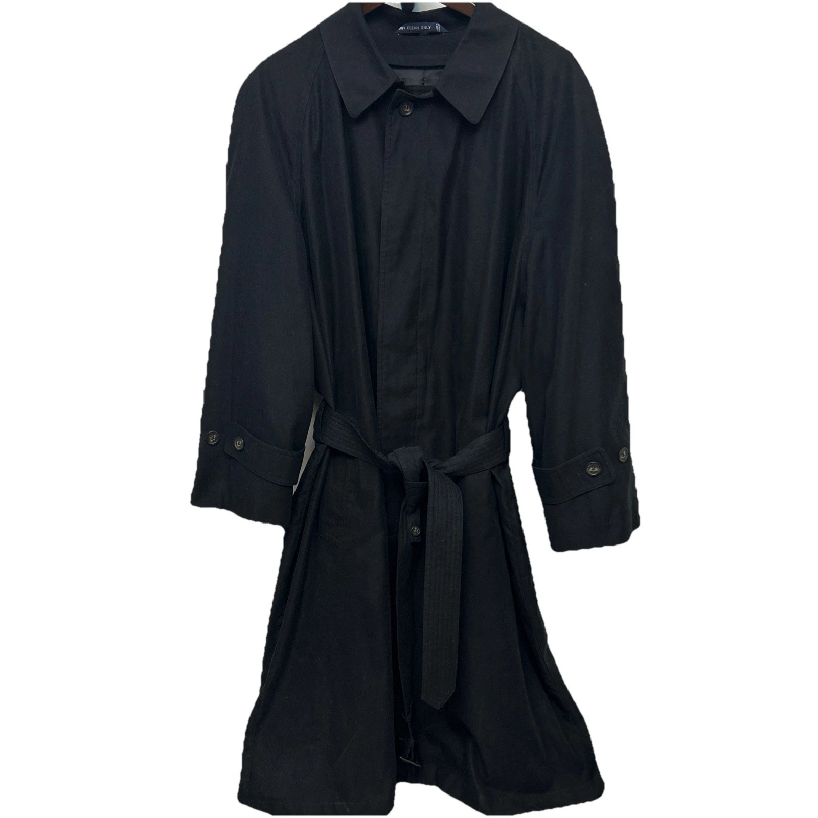 Ralph Lauren Blue Label Overcoat Rain Trench Coat Detachable Wool Liner Mens 44R