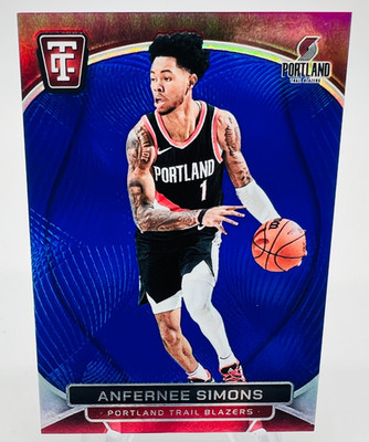 ANFERNEE SIMON 2024-25 Totally Certified /99 Blue Mirror #95 TRAIL BLAZERS