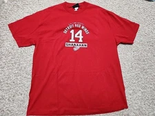 Vintage Detroit Red Wings Shanahan 14 Hockey T-Shirt Old Time Sports XL NHL