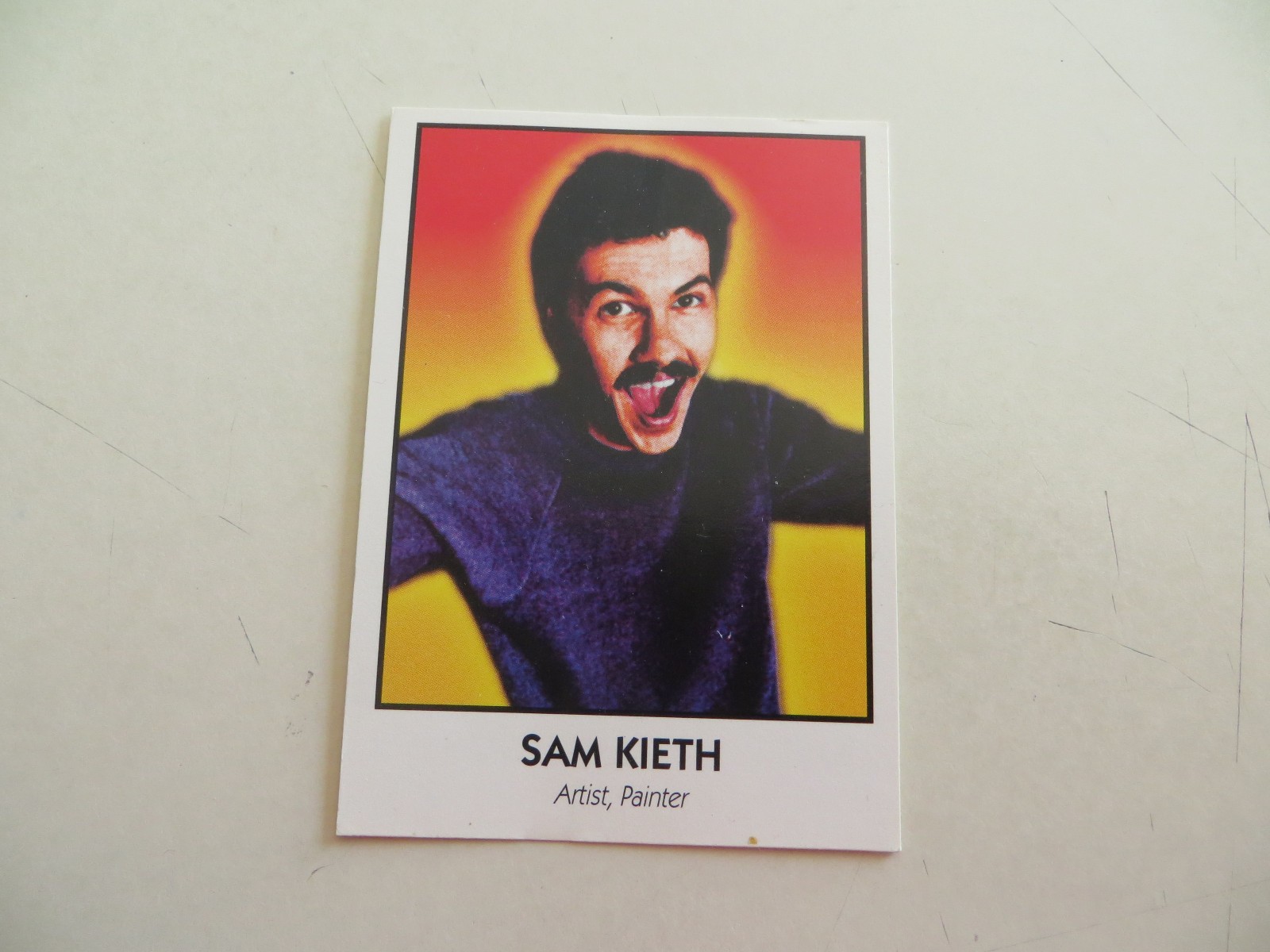 1992 ECLIPSE FAMOUS COMIC BOOK CREATORS PHOTO CARD SAM 'THE MAXX' KIETH