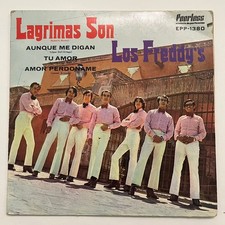 LOS FREDDY'S -LAGRIMAS SON- 1971 MEXICAN 7" EP PS WEAR COVER GRUPERO/LATIN ROCK