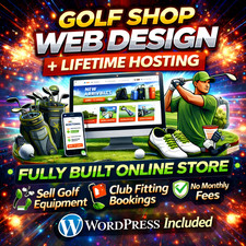 Golf Shop Web Design | Ecommerce Website + Lifetime Hosting Included  Business