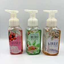 (3) PCS Bath & Body Works Holiday Winter Collection Gentle Foaming Hand Soap NEW