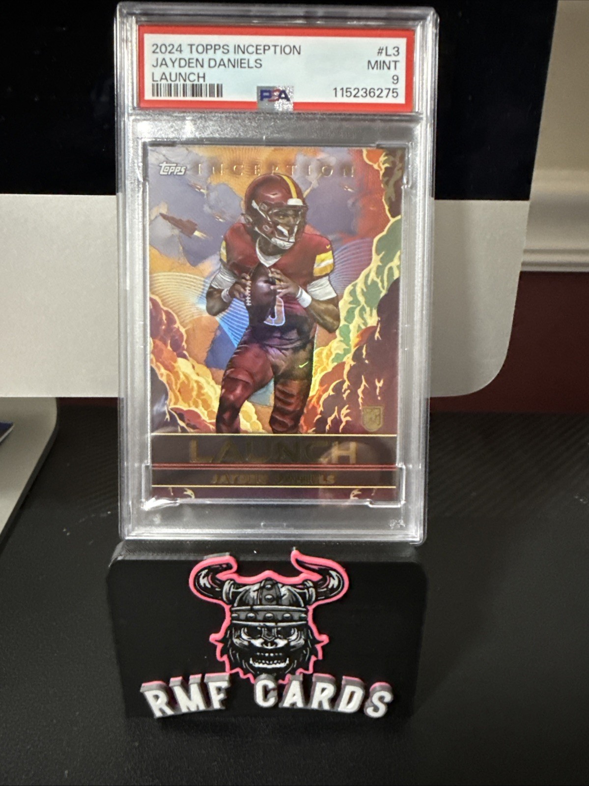 2024 Topps Inception #L-3 Jayden Daniels Launch SSP RC PSA 9 Mint