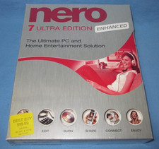Nero 7 Ultra Edition Enhanced for Windows .. Sealed New Older Software
