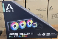 ARCTIC Liquid Freezer III Pro 420 A-RGB - PC Water Cooler AIO Cooling CPU WHITE