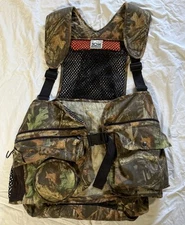 Vintage 10X Advantage Timber Turkey Field Hunting Vest Size 2XL With Seat Pad