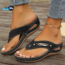 Summer Womens Orthopedic Sandals Orthopedic Flip-Flops with Arch Support.