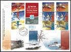 ISRAEL Sc # 1999a.1 FDC DELUXE DELUXE BOOKLET of 6, 100 YEARS of ISRAEL AVIATION
