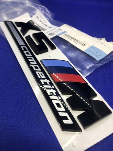 Logo Badge Emblème BMW X5 M X5M compétition 51148096408 Original F15 G05 Neuf - Foto 20 di 24