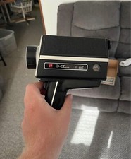 Vintage Chinon gaf XL 112 Video Camera Untested Super 8 Black Silver Handheld