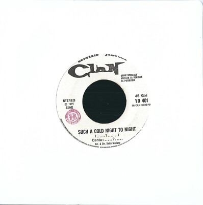 Gino Santercole/Adriano Celentano   Derartige A Cold Night To Night / La Ballade