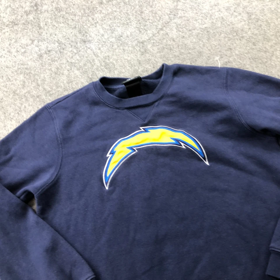 San Diego Chargers Sweatshirt Boys Large Embroidered Logo Pullover Youth* - Image 3 of 4