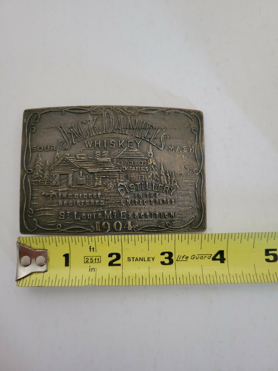 Jack Daniel's Whiskey Advertising beltbuckle belt buckle 1904 FREE