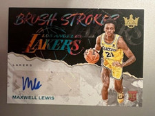 2023-24 Court Kings - Maxwell Lewis ( Lakers ) Brush Strokes - Rookie Auto /75