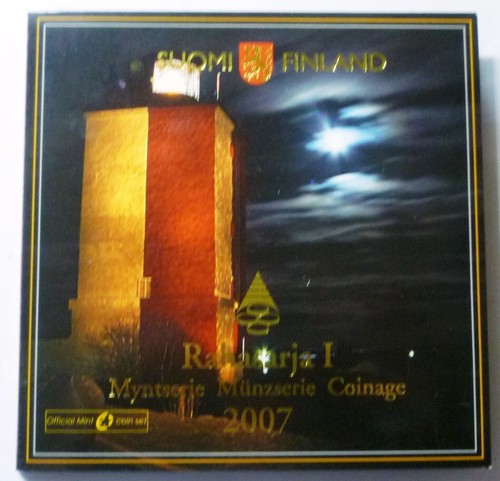 2007 FINLAND - OFFICIAL EURO MINT BU SET (8) w/ 2 BI-METAL & MINT TOKEN - BEAUTY - Picture 5 of 12