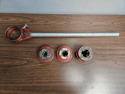 Ridgid D-286 12-R Manual ratcheting Pipe Threader w/ 3 Dies 1/2''  3/4'' & 1''