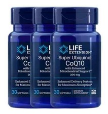 Life Extension Super Ubiquinol CoQ10 with Enhanced Mitochondrial Support  3 Pack