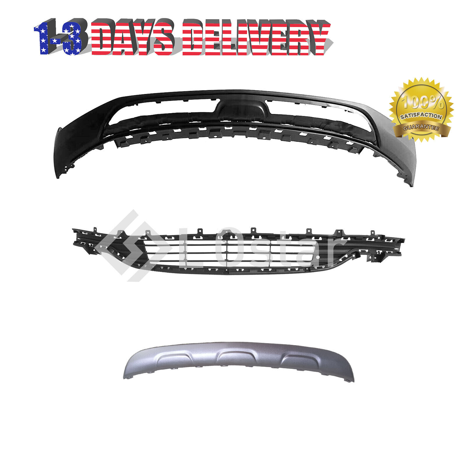 New 3 PCS Front Lower Bumper Set Fits 2017-2022 Buick Encore 4-Door | eBay