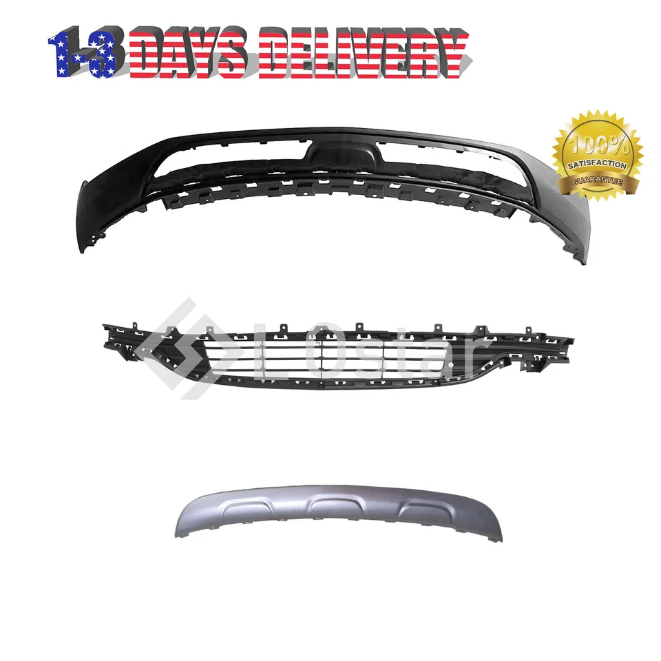 New 3 PCS Front Lower Bumper Set Fits 2017-2022 Buick Encore 4-Door Foto 2 de 4
