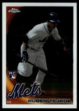 2010 Topps Chrome Baseball Trading Card #201 Ruben Tejada  Rookie New York Mets