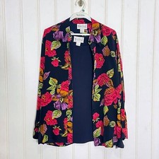 Diane Von Furstenberg Silk Vintage Blouse Seprates 2Pc Set Sz Med
