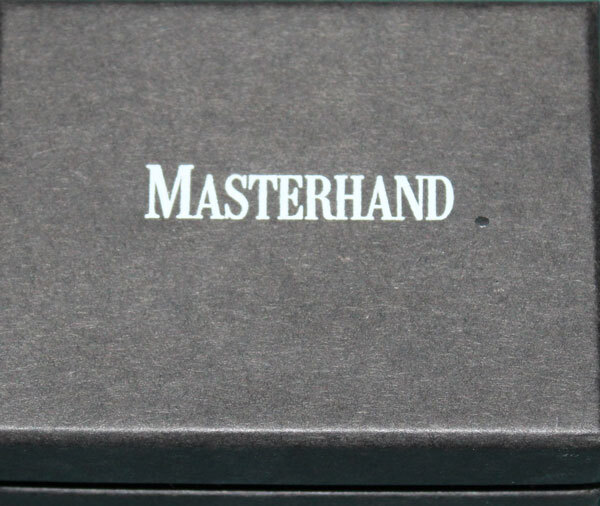 Herren ManschettenknÖPfe Paar Rund Schwarz Schimmernd Gold Masterhand Neu-image