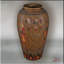 Bodenvase Vase Amphore Antike Blumenvase Ägyptische Pflanzenvase Kunstharz
