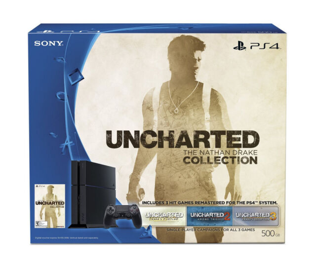 invade impatient after school Sony PlayStation 4 Slim UNCHARTED: The Nathan Drake Collection Bundle 500GB  Black Console for sale online | eBay