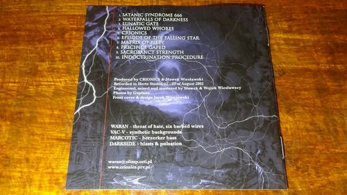 Crionics Human Error CD Melodic Black Death Metal Behemoth Emperor Vesania Hate - Imagen 8 de 12