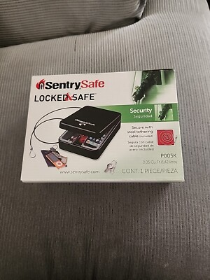 Sentry Safe P005k Compact Safe, 0.05 Cu Ft, 2 Lb, Key Lock Brand New in Box