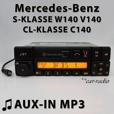 Mercedes W140 Radio Classic BE1150 MP3 AUX-IN S-Klasse CL C140 Kassettenradio - Bild 1 von 4