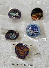 Lot of 5 NASA Space Shuttle Discovery Lapel Pins Badges NIP