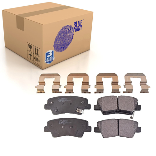 Rear Brake Pads Sportage Set Kit Fits Kia 583021RA30 Blue Print