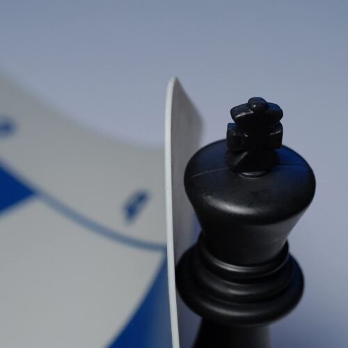 WE Games Silicone Tournament Chess Board, 20 in. - Picture 3 of 3