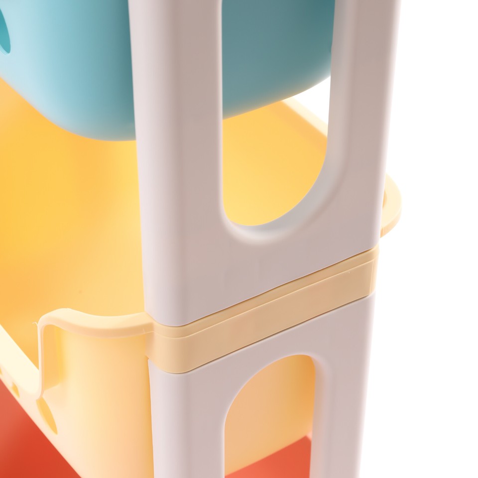 3Tier Kids Toy Organizer Storage Bin Box Plastic Shelf Rack Playroom