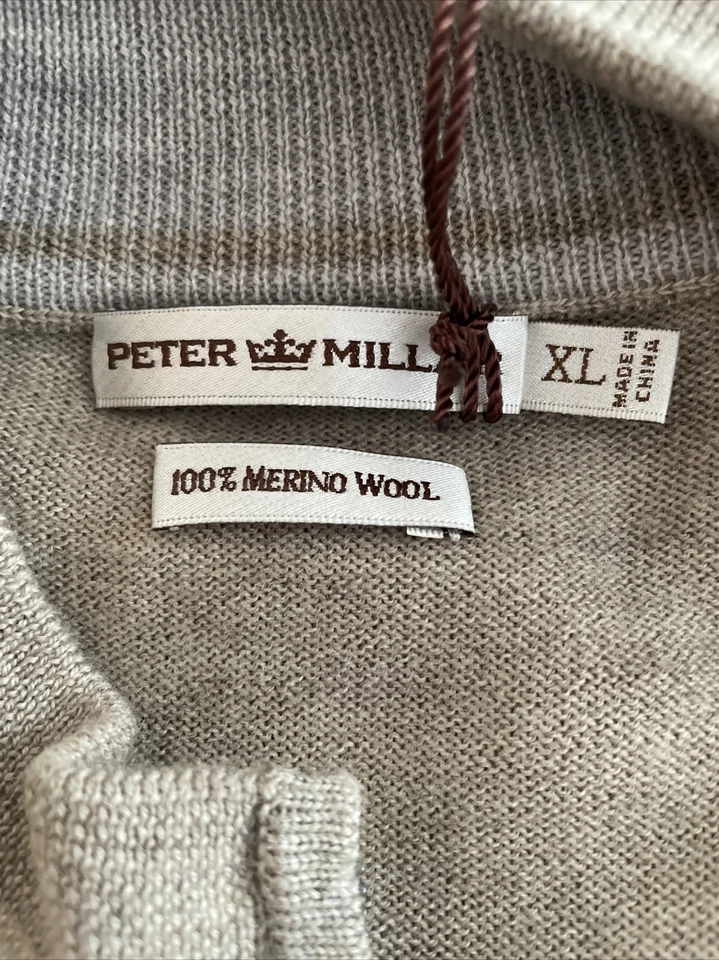 PETER MILLAR  NEW MEN'S HALF Zip SLEEVELESS SWEATER SIZE XL - Image 4 of 4