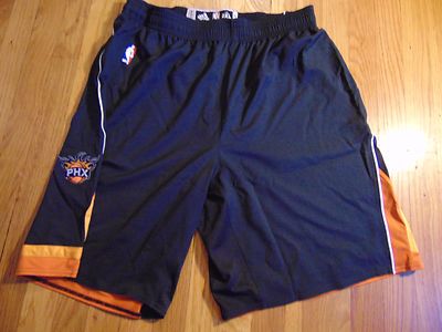 ADIDAS NBA AUTHENTIC PHOENIX SUNS BLACK LIGHT WEIGHT GAME SHORTS SIZE 2XL+2''