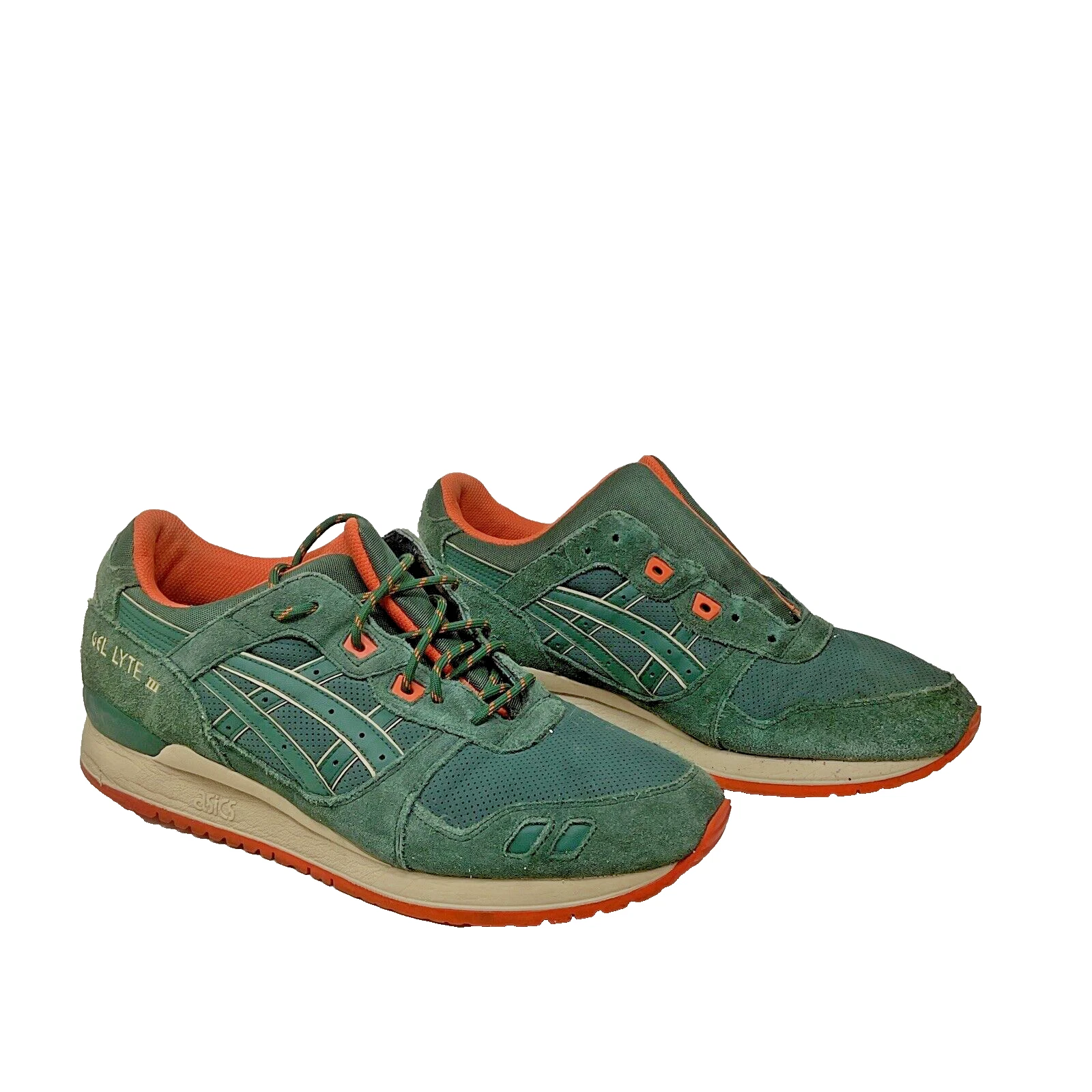 Taglia 12 ASICS GEL Lyte iii confezione da 3 per esterni verde scuro