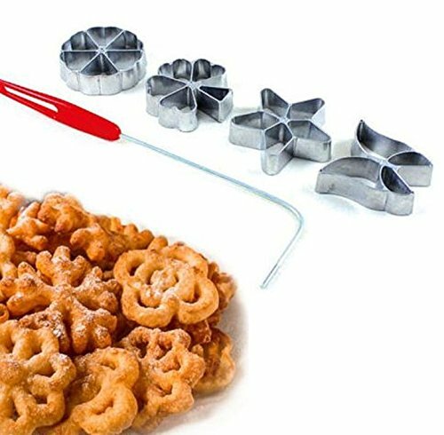 Set Warenwelt 4 Stampini Hworost | Ferro per Dolci Fritti Facile e Veloce