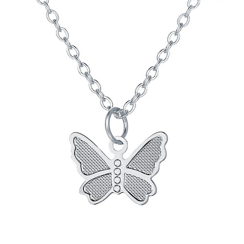 Simple Gold Silver Butterfly Pendant Necklace Clavicle Chain Women Jewelr ^ - Picture 15 of 17