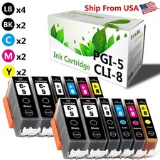 12PK PGI-5 CLI-8 Ink Cartridge PGI5 CLI8 for PIXMA iP4200 iP4500 MP810