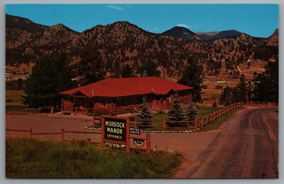 Estes Park Colorado Murdock Manor Big Thompson River c1961 Postcard