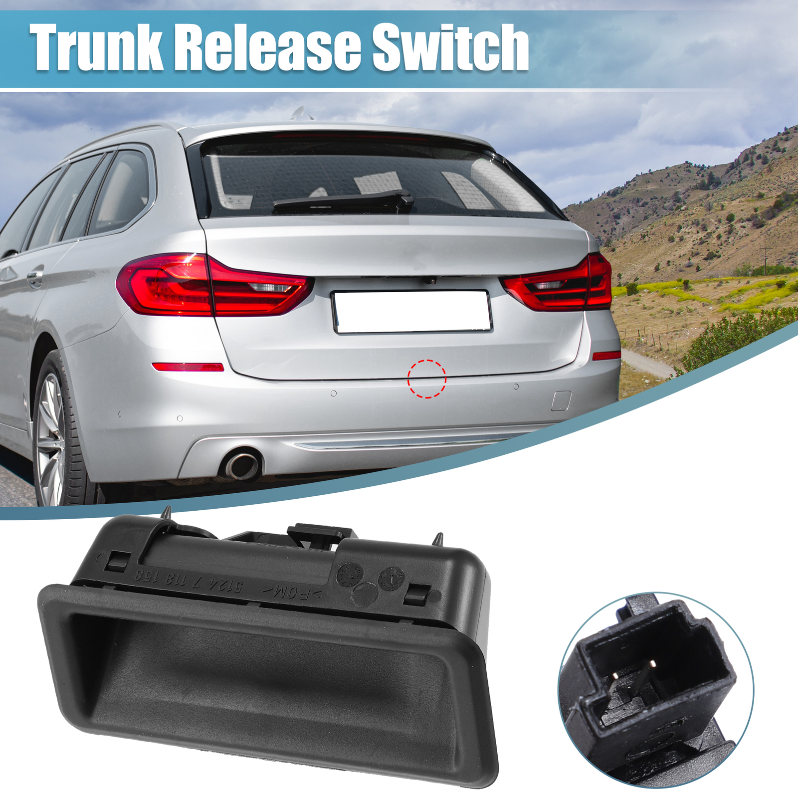 51247118158 Trunk Tailgate Handle Release Switch for BMW E60 E70 E82 E88 E91