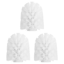 3Pcs Toilet Bowl Brush 15mm Replacement Toilet Brush Cleaning Brush Head White